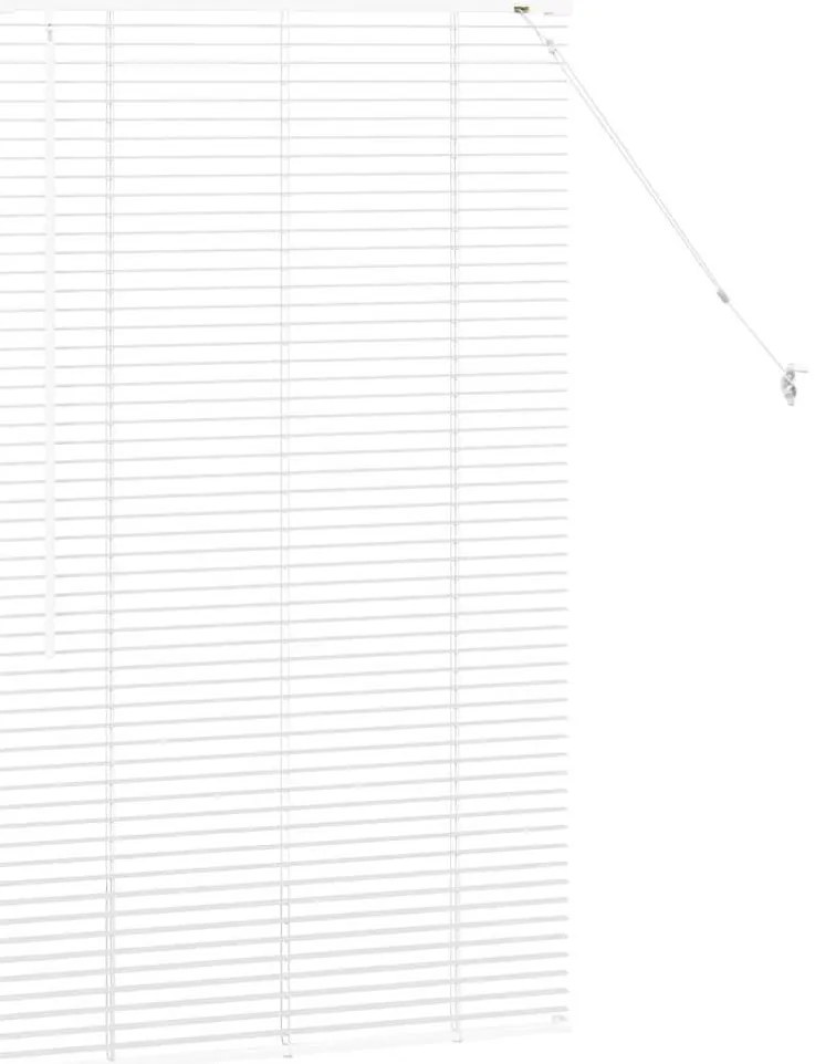 Persiana de Janela com cortinas Outros Manual Branco 80 x 130 cm Alumí