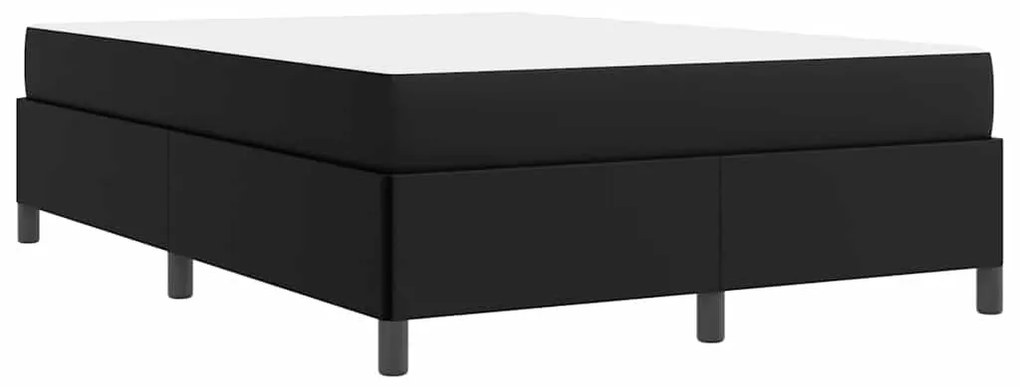 Estrutura de cama com colchão Preto 140 x 190 cm