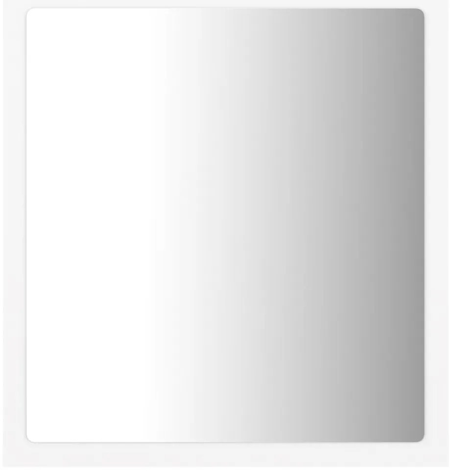 Espelho de casa de banho com LED 40x8,5x37 cm acrílico branco