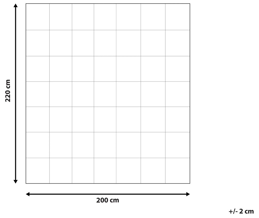 Edredão de algodão branco 4 estações 200 x 220 cm TELENO Beliani
