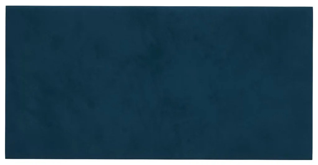 Painel de parede 12 pcs 30x15 cm veludo 0,54 m² azul