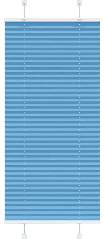 Plissado Cego Azul 55x150 cm Largura Tecido 54,4 cm Poliéster