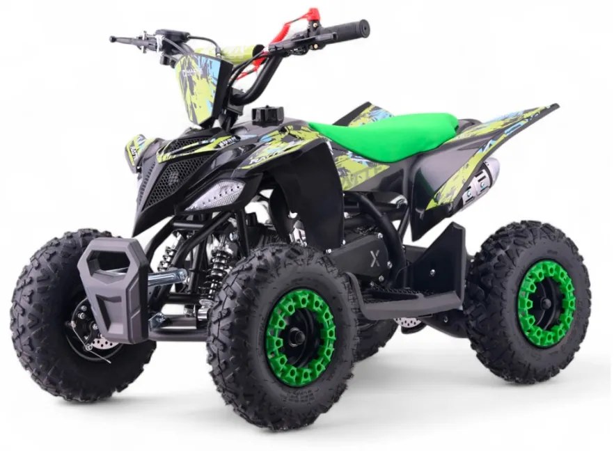 MINI MOTO 4 GASOLINA PARA CRIANÇAS 49cc Roan Ratte R6 4.5cv Verde