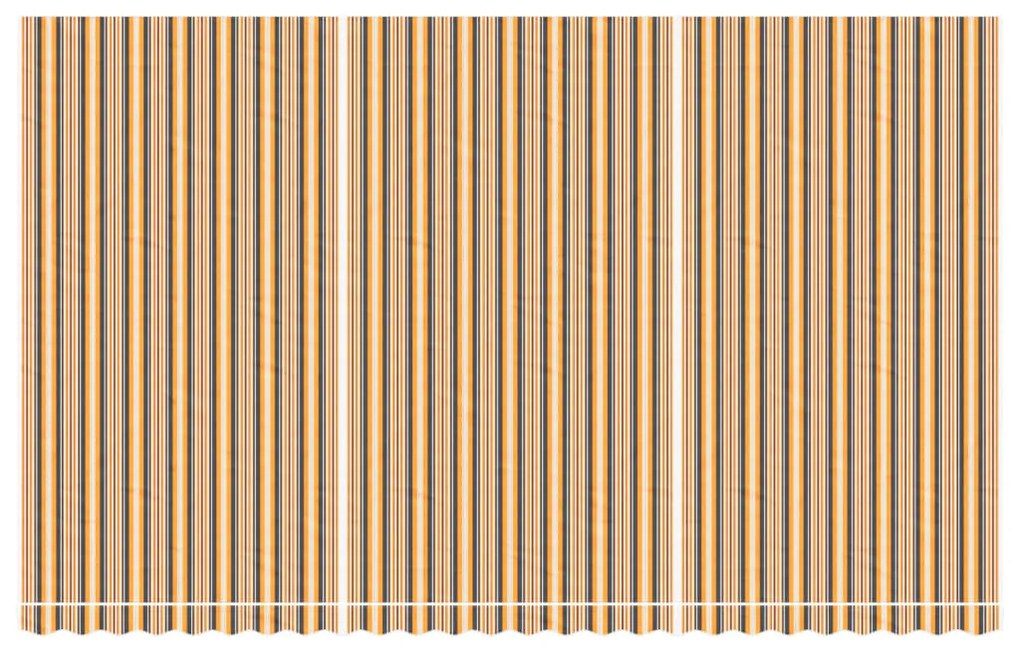 Tecido de substituição para toldo 6x3,5 m riscas multicor