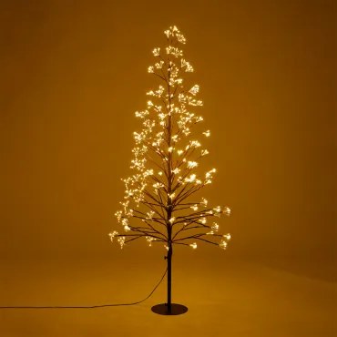 Árvore De Natal Led Em Ferro Dorvin Branco Cálido 3000k & ↑150 Cm - Sklum