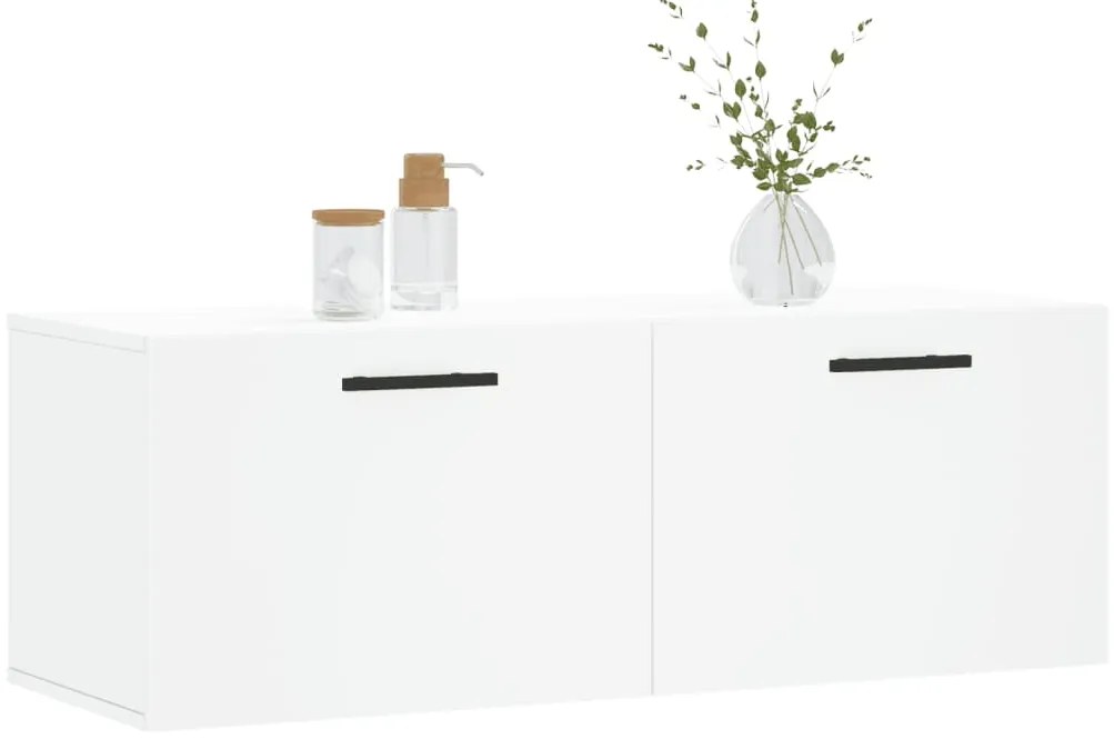 Armário parede 100x36,5x35 cm derivados de madeira branco