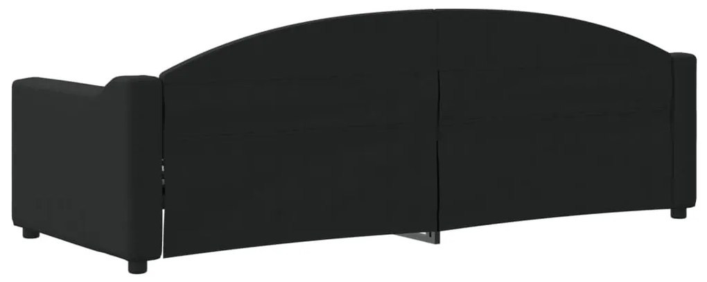 Sofá-cama 80x200 cm tecido preto