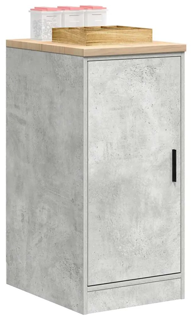 Armário de arrumação de garagem Betão Cinzento 40x51x85 cm