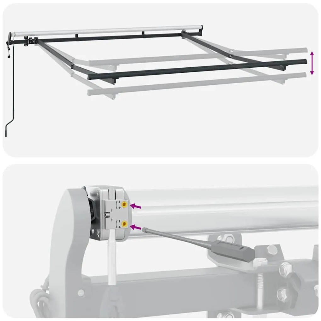 Toldo Elétrico Retrátil 2,5 x 2m - Metal