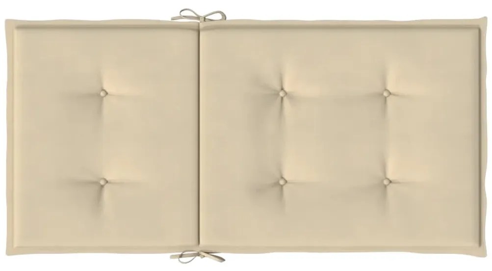 Almofadões lombares p/ cadeiras de jardim 4pcs oxford bege