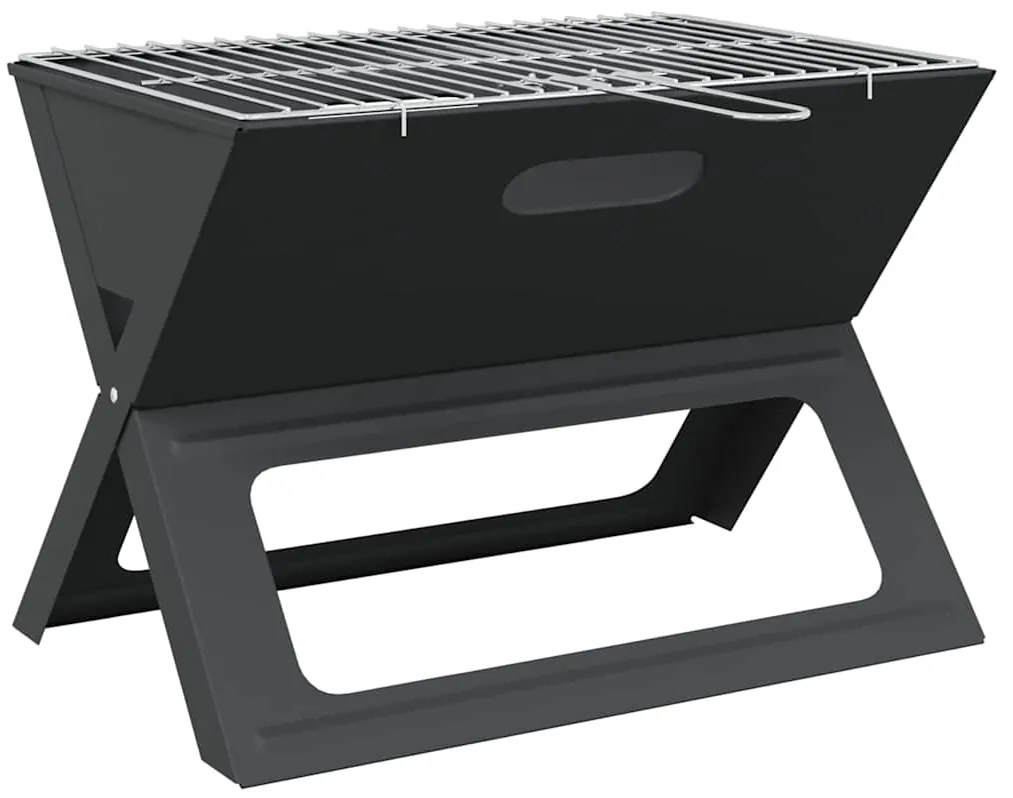 Churrasqueira BBQ - Dobrável, Preta, 46x30x31 cm, em Aço