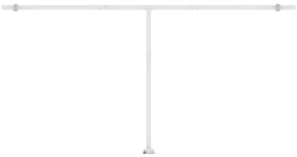 Toldo retrátil manual com LED 600x300 cm antracite