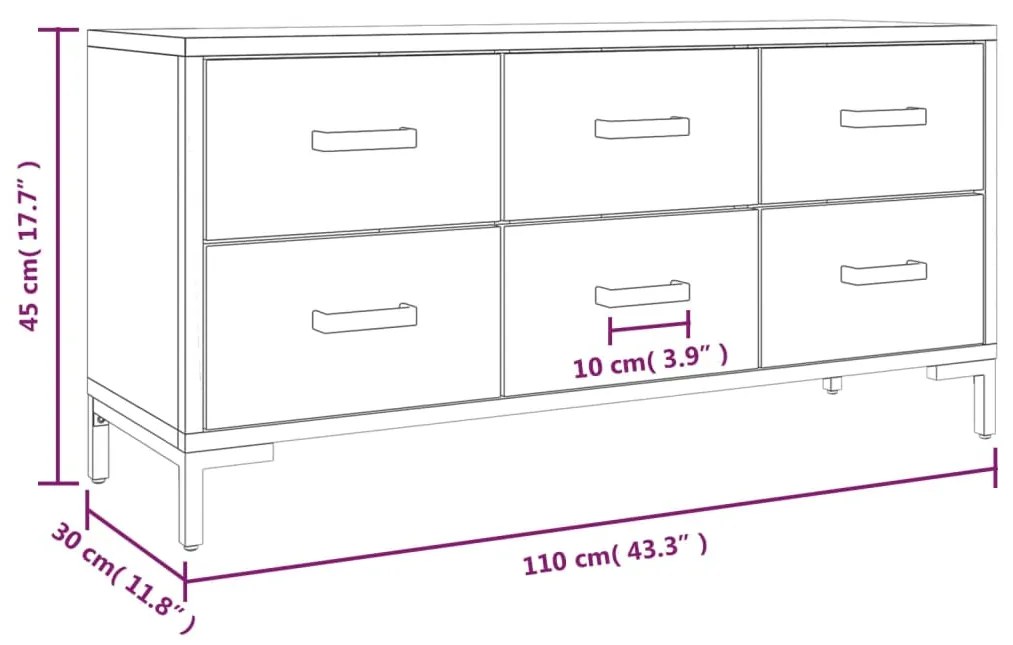 Banco de arrumação 110x30x45 cm pinho maciço castanho