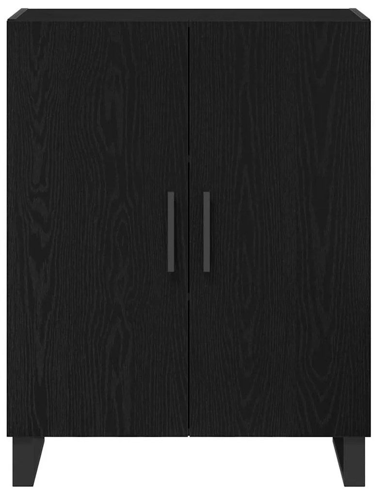 Highboard Carvalho Preto 69.5x34x180 cm Madeira de Engenharia
