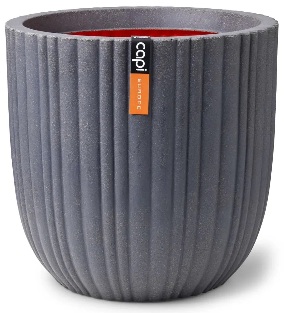 434886 Capi Vaso oval Urban Tube 54x52 cm cinzento-escuro