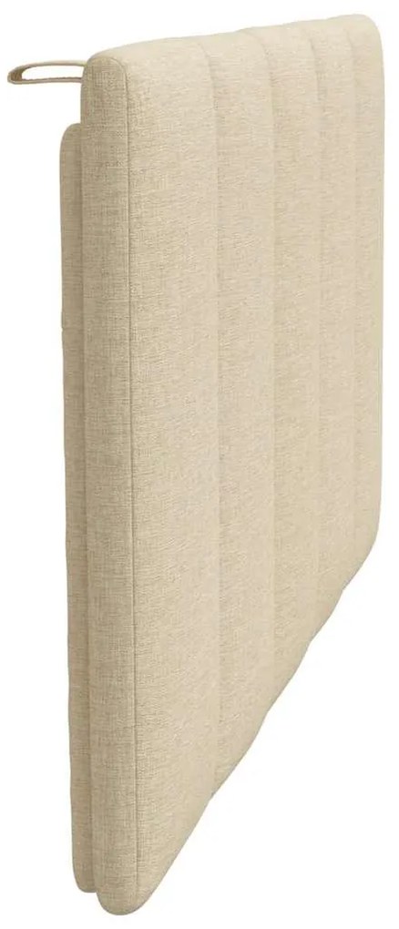 Almofadão de cabeceira 90 cm tecido creme