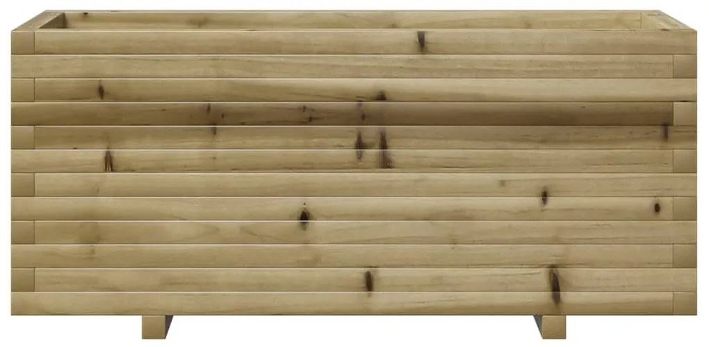 Vaso/floreira de jardim 110x40x49,5 cm madeira pinho impregnada