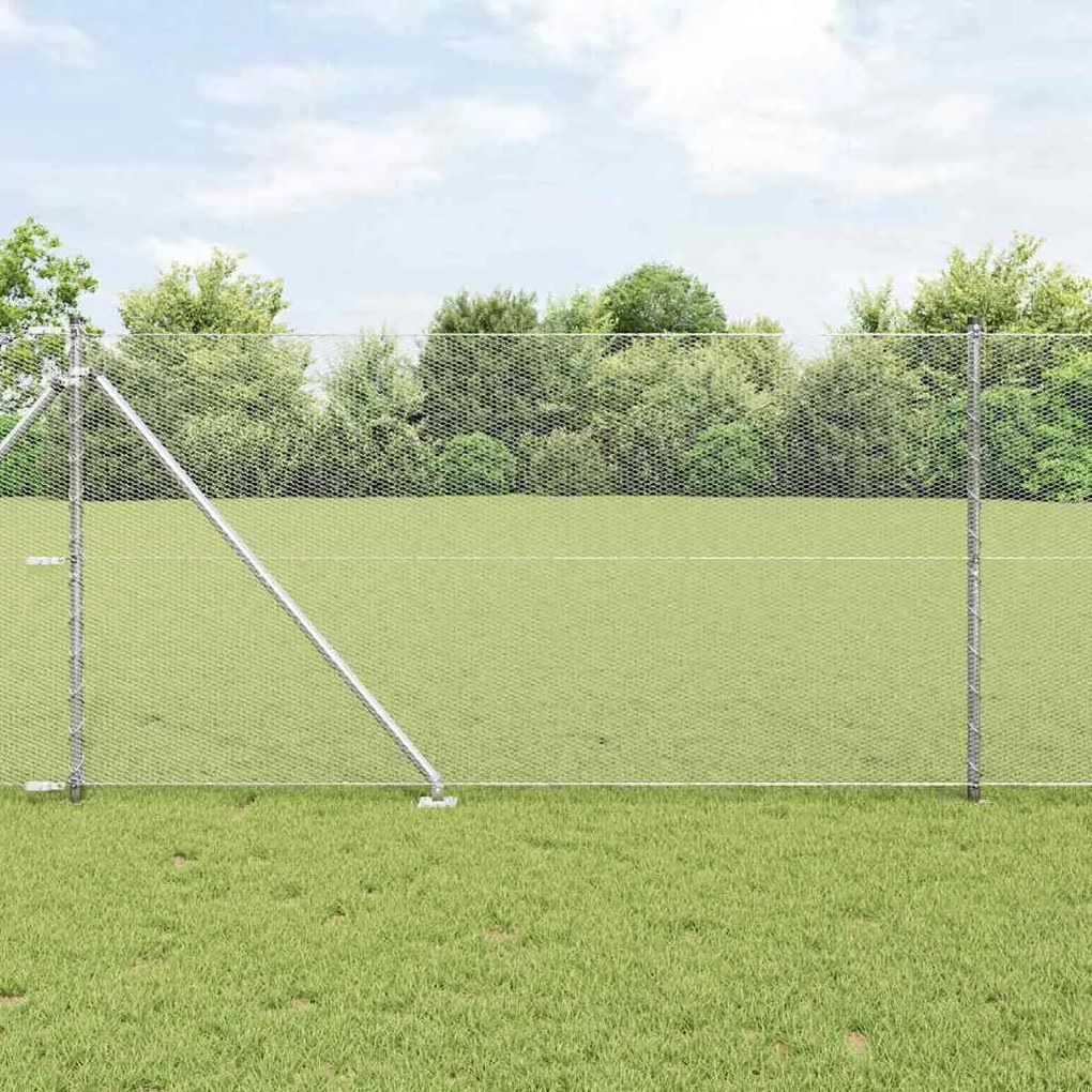 Cerca Hexagonal vidaXL 1x10 m Aço Galvanizado