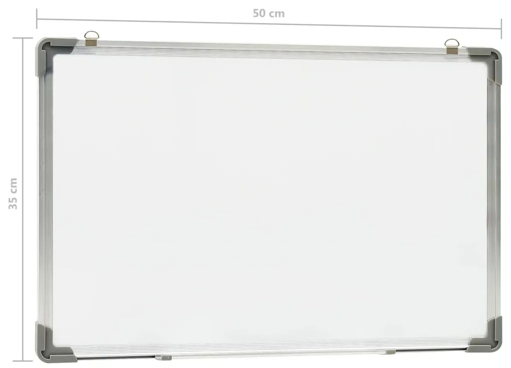 Quadro de escrita magnético 50x35 cm aço branco