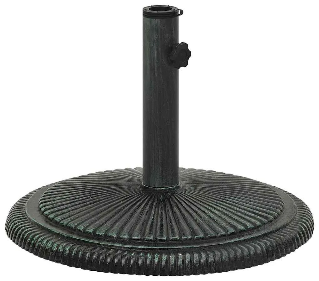 Base para guarda-sol ferro fundido 45x45x30 cm verde