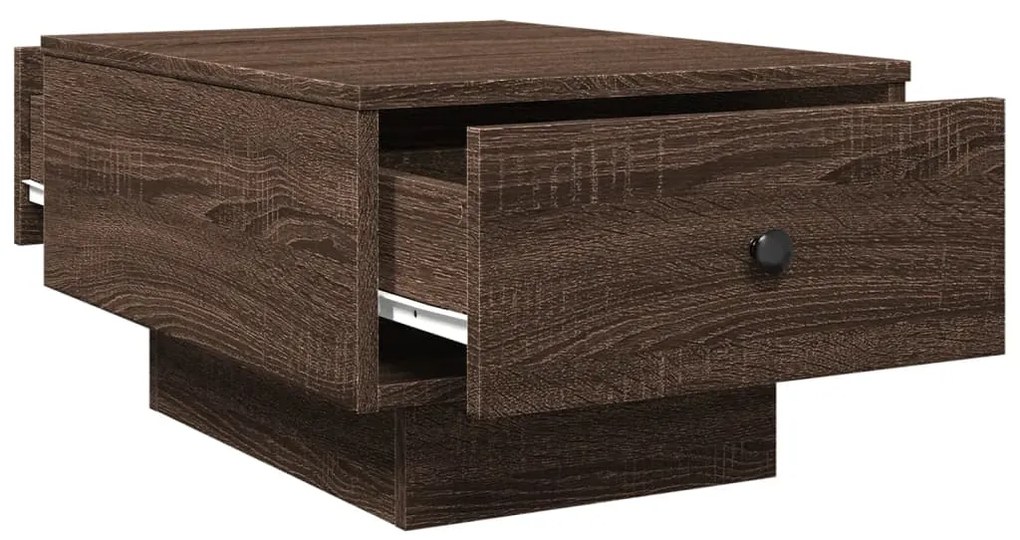 Mesa de centro 60x45x31 cm derivados madeira carvalho castanho