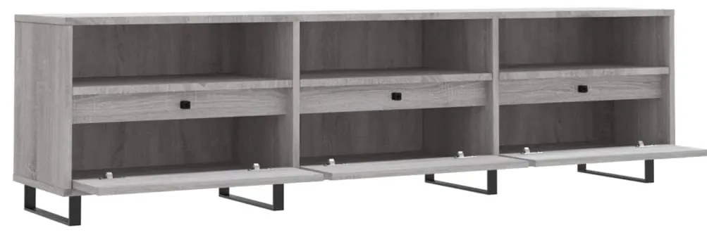 Móvel de TV 150x30x44,5 cm derivados de madeira cinzento sonoma