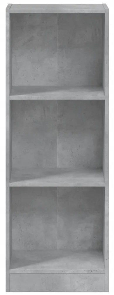 Estante 3 pratele. 40x24x109cm madeira processada cinza cimento