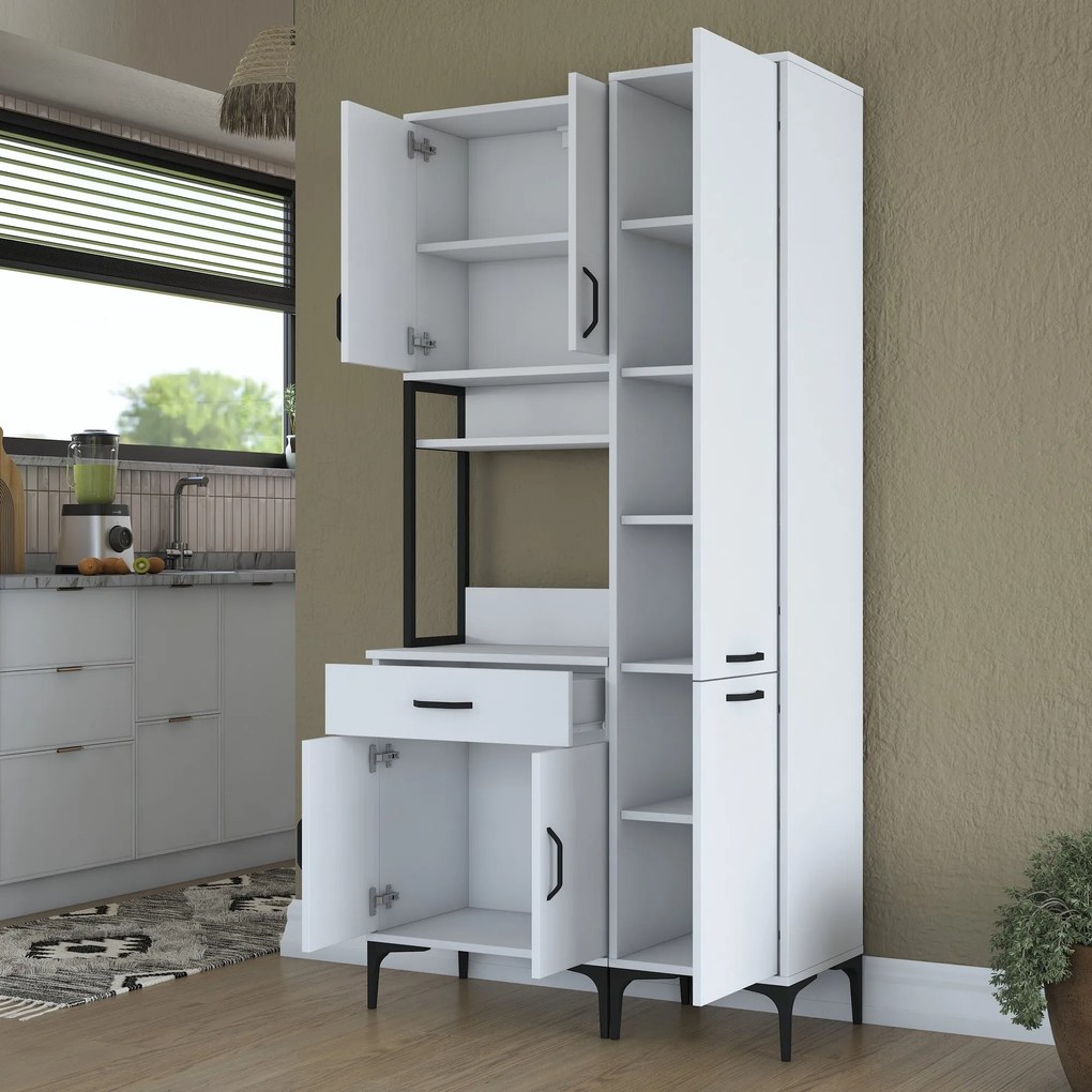 Armário Multiusos JE121 – Branco – 100x198,6x40 cm