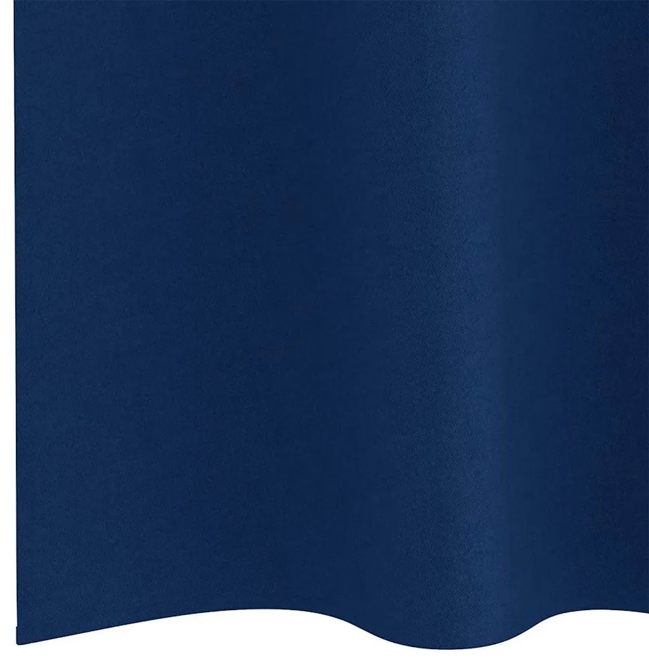 Cortinas com cortinas 2 pcs Azul escuro 260 x 140 cm Poliéster