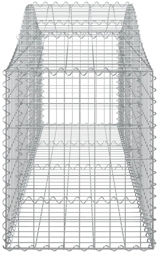 Cestos gabião arqueados 12pcs 200x50x60/80 cm ferro galvanizado
