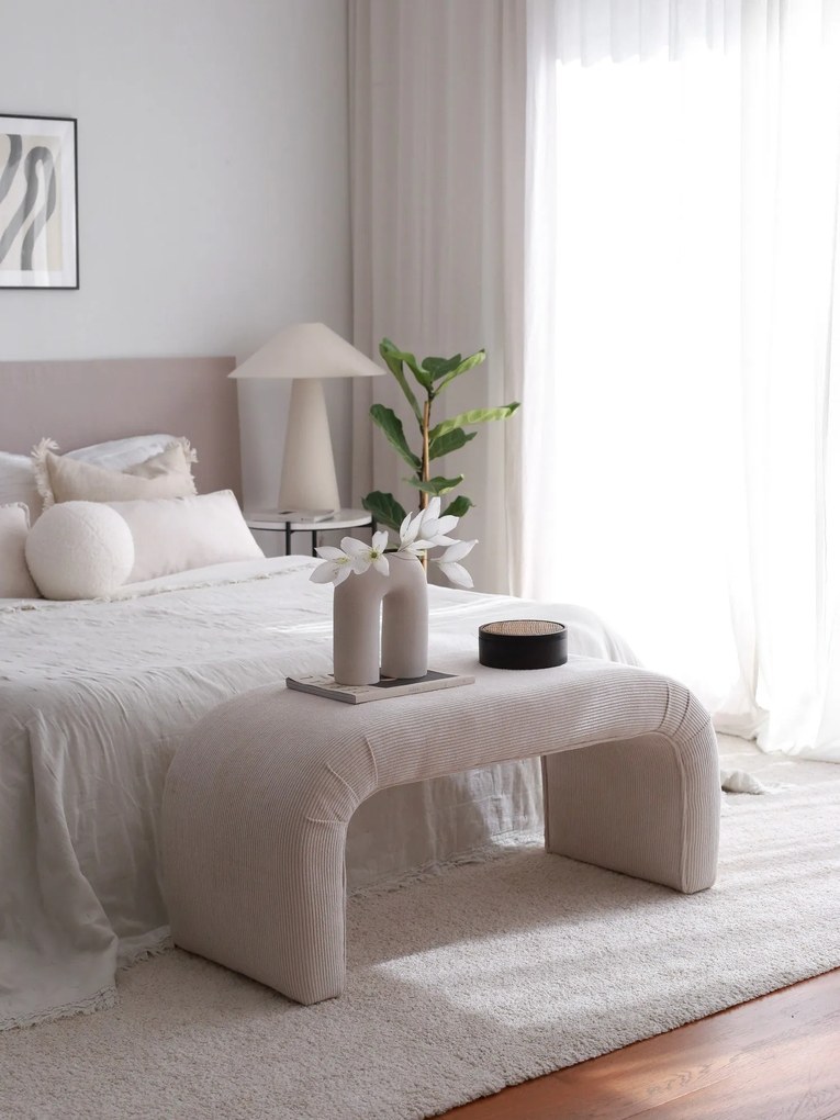 Pouffe Nu – Branco – 106x45x46 cm