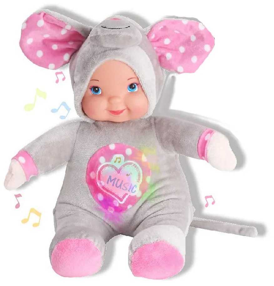 Boneca bebé Reig Elefante 35 cm Peluche Musical