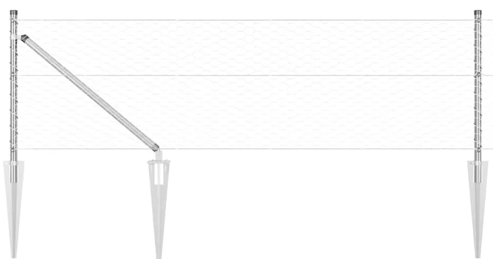 Cerca Hexagonal vidaXL 0.6x100 m Aço Galvanizado
