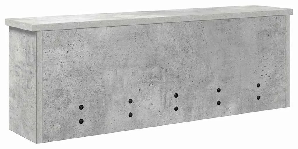 Cabideiro de Parede Cinzento cimento 75 x 16 x 26 cm