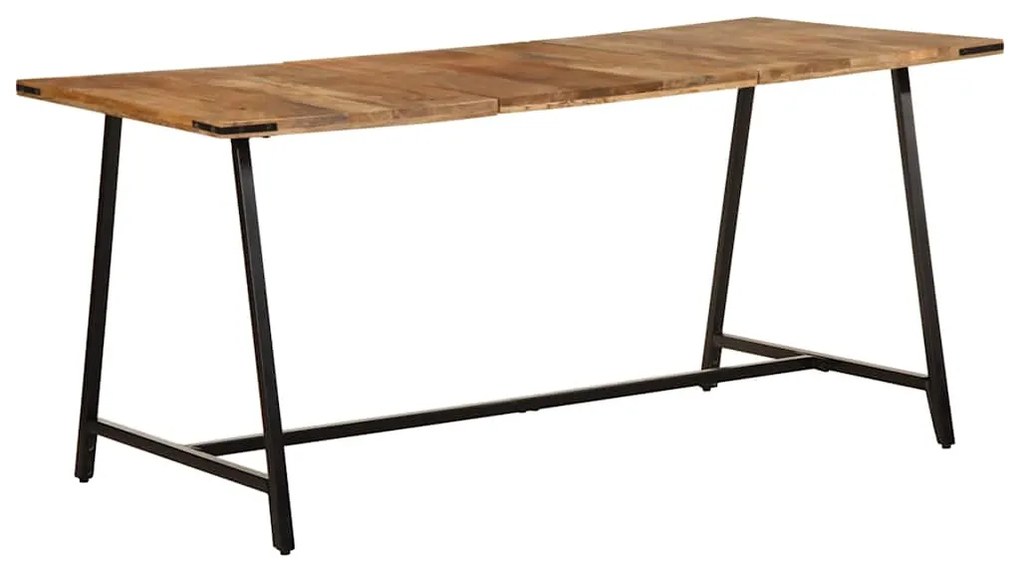 Mesa de jantar 160x80x75 cm madeira de mangueira maciça