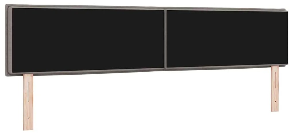 Cabeceira vidaXL Design Linhas Taupe 200 cm Tecido