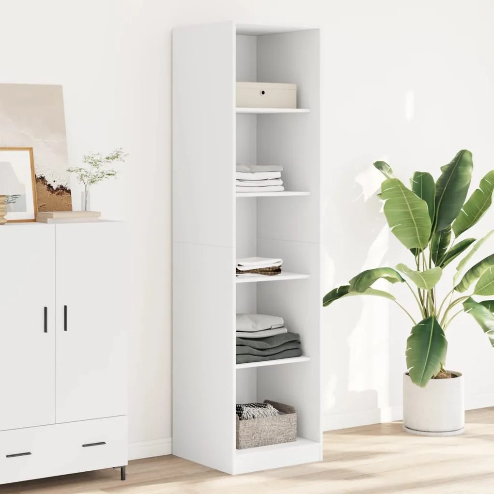 Roupeiro 50x50x200 cm contraplacado branco