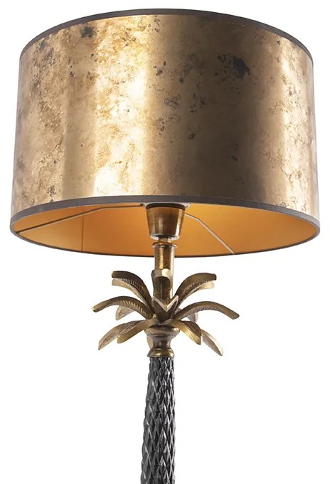 Candeeiro de mesa Art Deco bronze com cúpula bronze 35 cm - Areka Art Deco