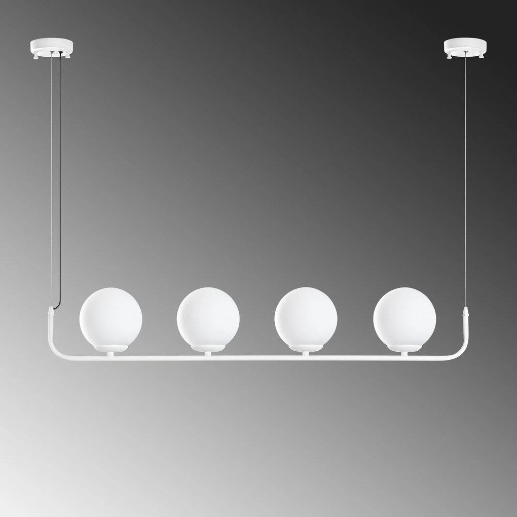 Chandelier Faruk – Branco – 15 cm x 100 cm x 15 cm