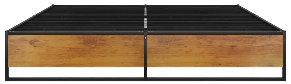 Estrutura de cama 160x200 cm metal preto