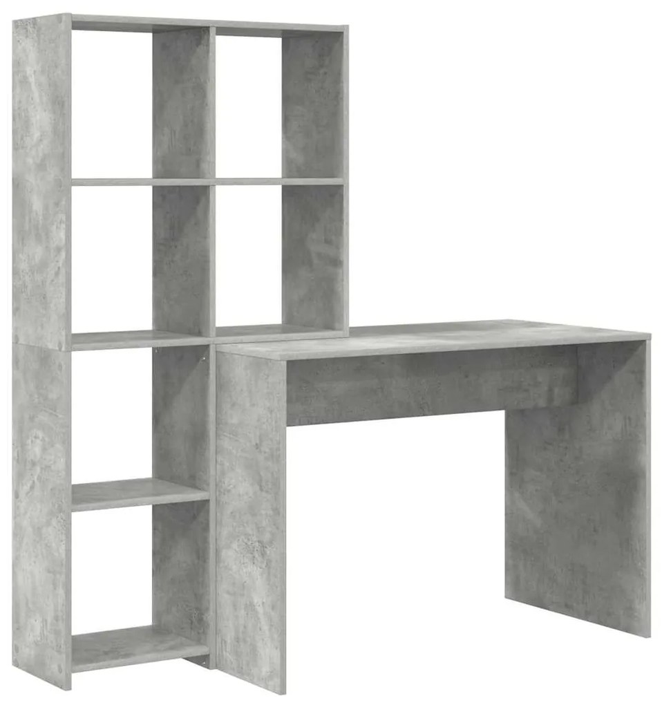 Mesa Cinzento cimento 138.5 x 55 x 143 cm Madeira processada