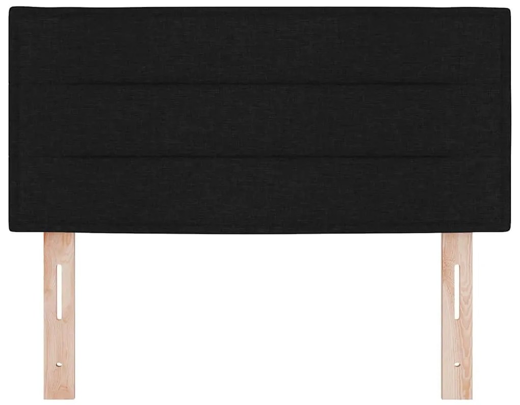 Cabeceira vidaXL Design Linhas Preto 90 cm Tecido