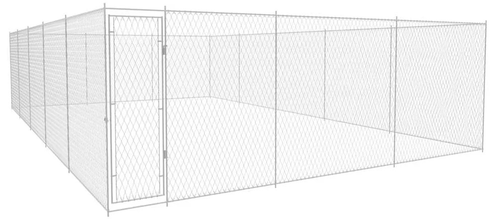 Canil de exterior em aço galvanizado 950x570x185 cm