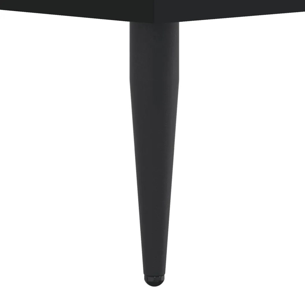 Estrutura de cama sem colchão 160x200 cm preto