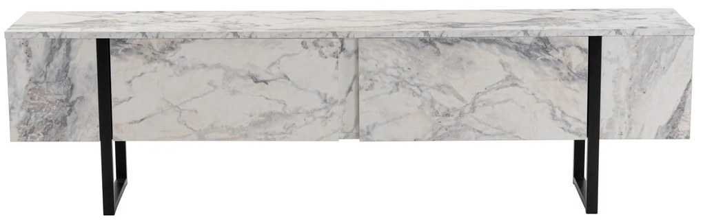 Móvel de TV Serenity – Mármore Freesia Preto – 180x50x29,5 cm
