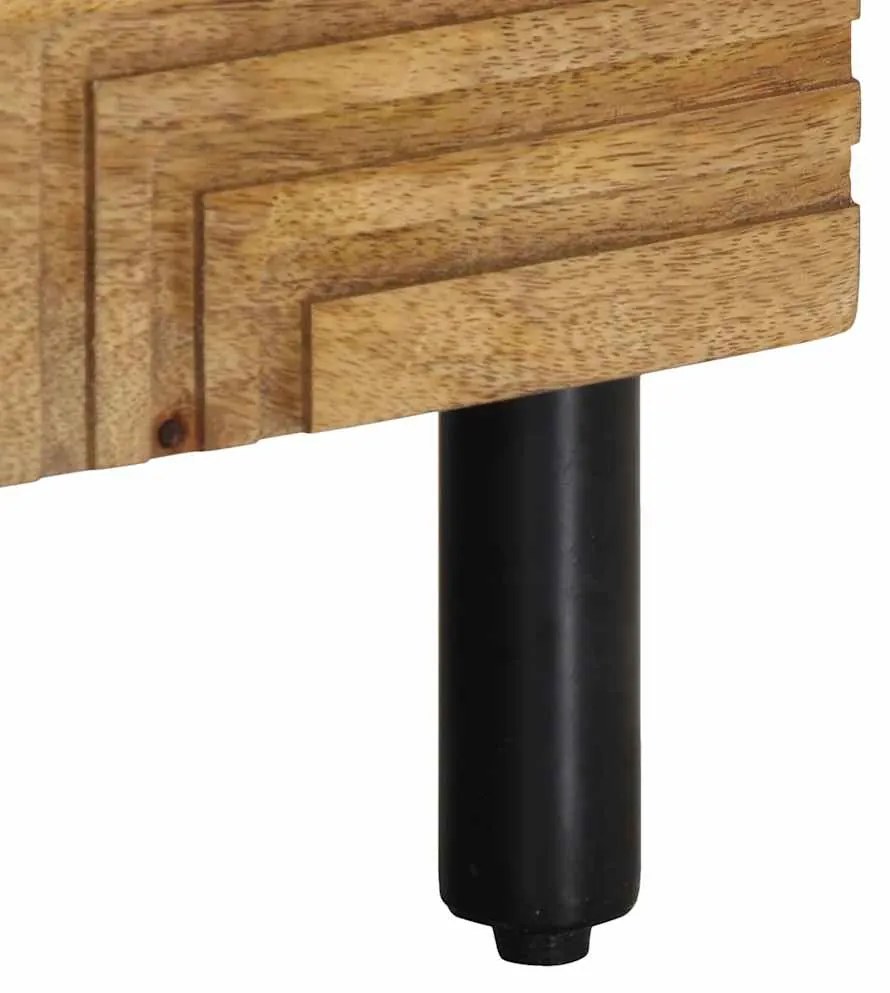 Mesa de cabeceira 50x33x60 cm madeira de mangueira maciça
