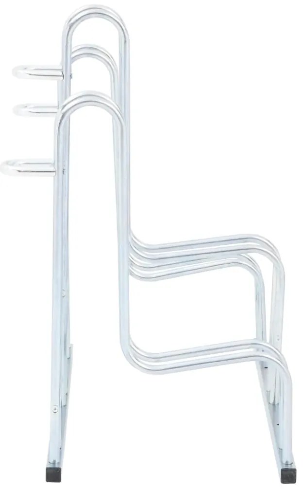Suporte independente para 3 bicicletas aço galvanizado