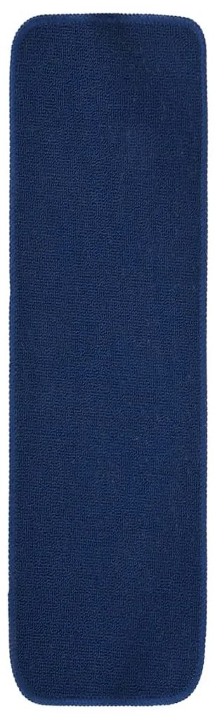 Tapetes antiderrapantes p/ escadas 15 pcs 75x20 cm azul marinho