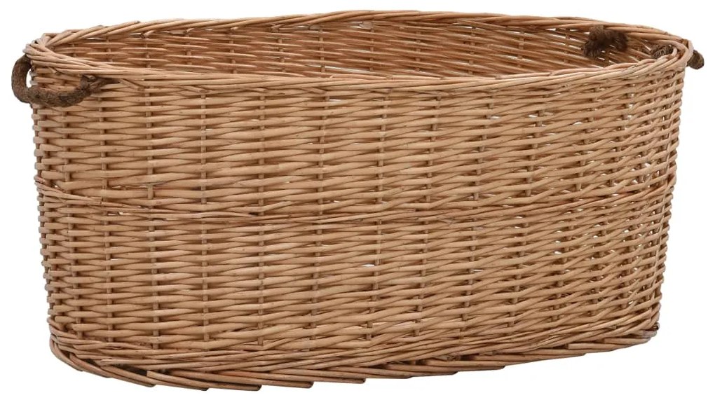 286983 vidaXL Cesto para lenha com pegas 78x54x34 cm salgueiro natural