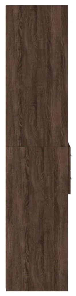 Armário alto 45x42,5x185 cm deriv. de madeira carvalho castanho